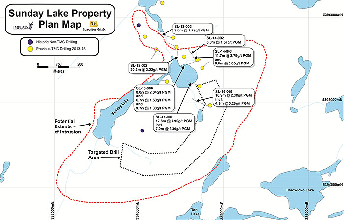 Figure 1 - Plan Map of Sunday Lake Property