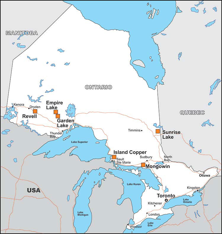 Figure 1: General Location Map of Projects