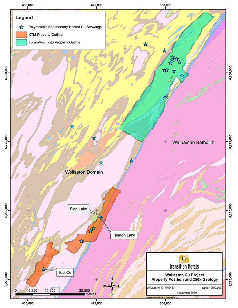 Figure 1. Location of the Wollaston Copper and Janice Lake Projects.