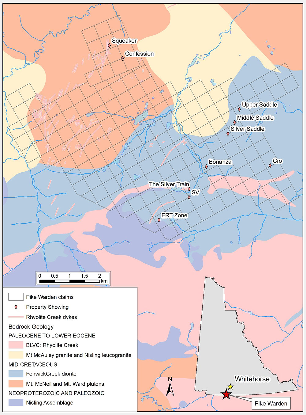 Figure 1:  Location of the Pike-Warden Propertyy